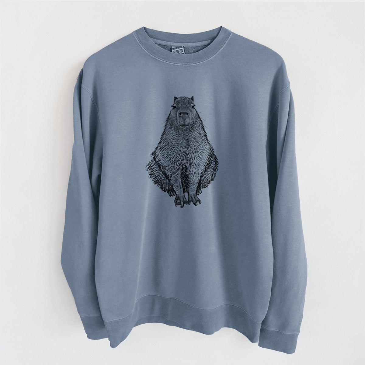 Capybara - Hydrochoerus hydrochaeris - Unisex Pigment Dyed Crew Sweatshirt