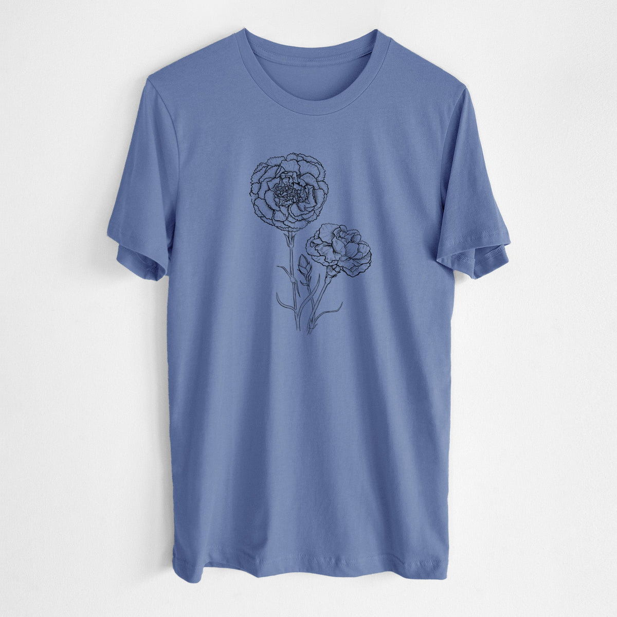 Carnations - Dianthus caryophyllus - Lightweight 100% Cotton Unisex Crewneck