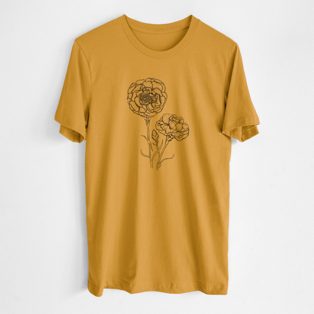 Carnations - Dianthus caryophyllus - Lightweight 100% Cotton Unisex Crewneck