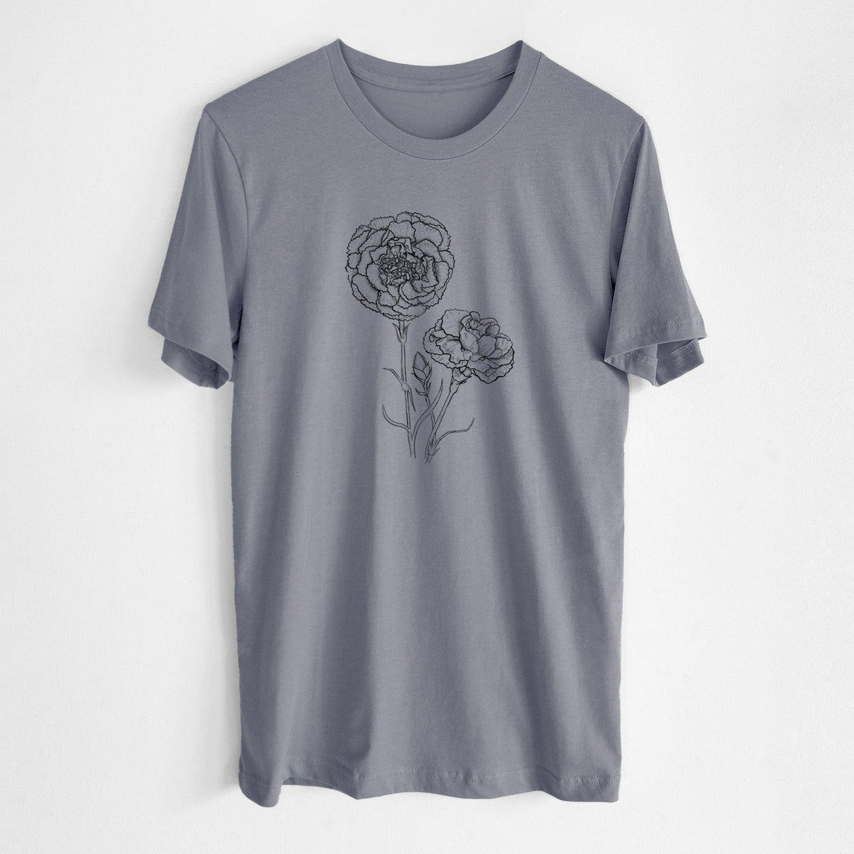 Carnations - Dianthus caryophyllus - Lightweight 100% Cotton Unisex Crewneck