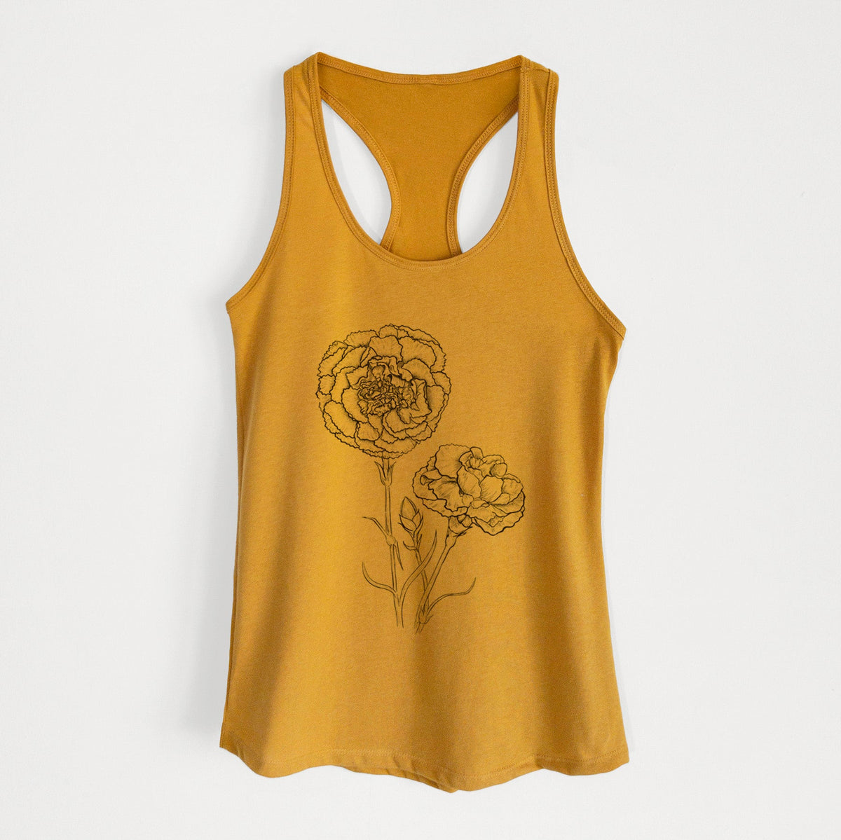 Carnations - Dianthus caryophyllus - Women's Racerback Tanktop