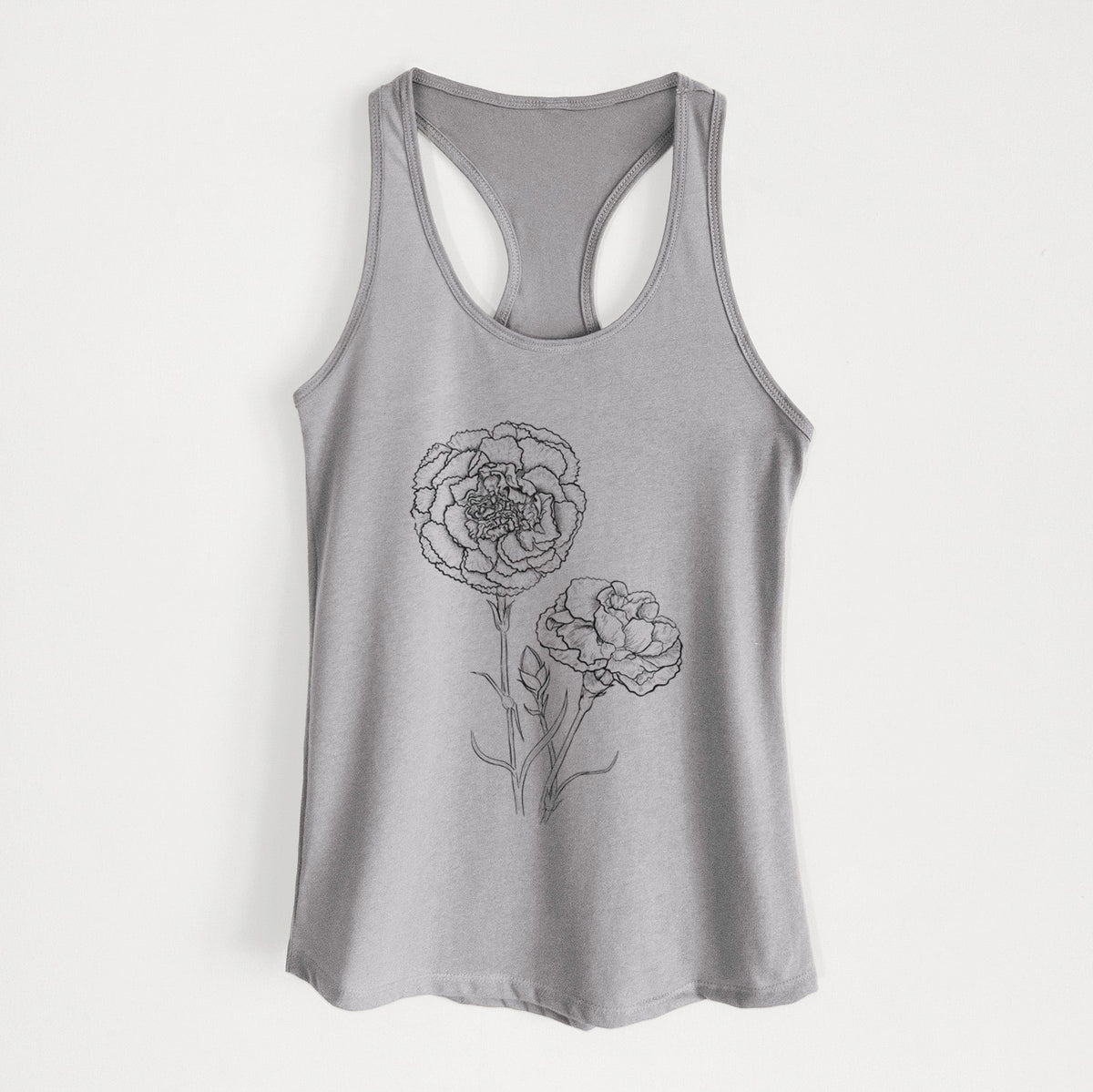 Carnations - Dianthus caryophyllus - Women's Racerback Tanktop