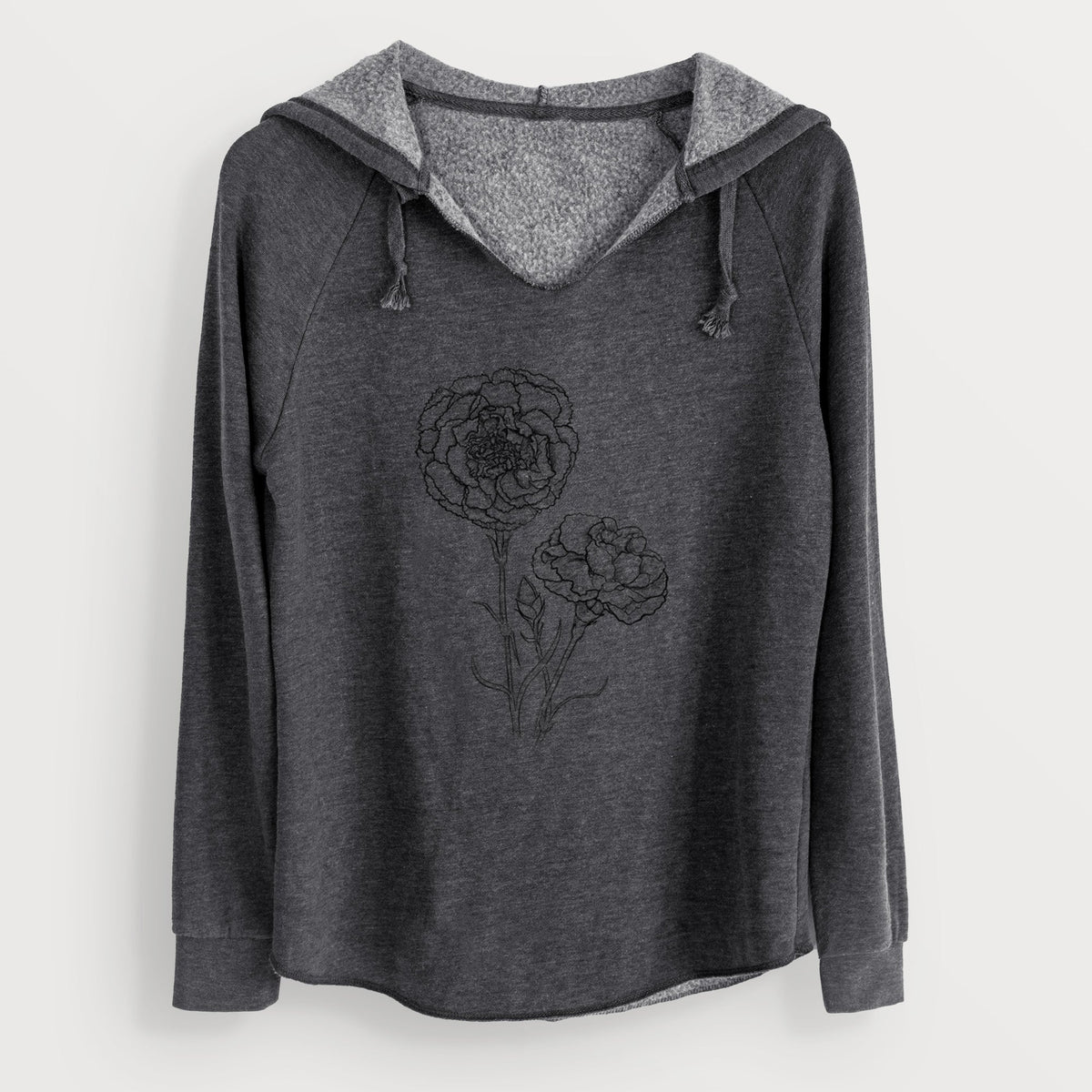 Carnations - Dianthus caryophyllus - Cali Wave Hooded Sweatshirt