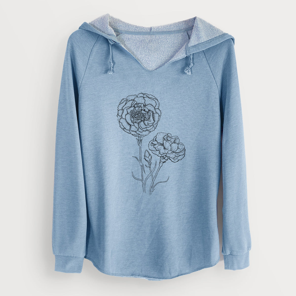 Carnations - Dianthus caryophyllus - Cali Wave Hooded Sweatshirt