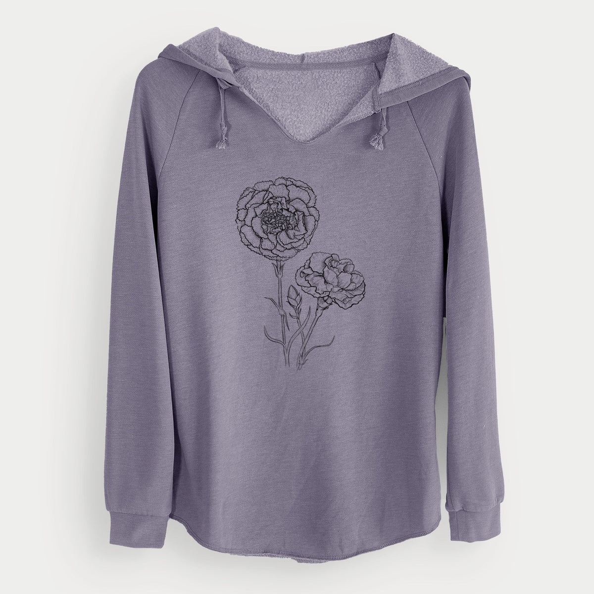 Carnations - Dianthus caryophyllus - Cali Wave Hooded Sweatshirt