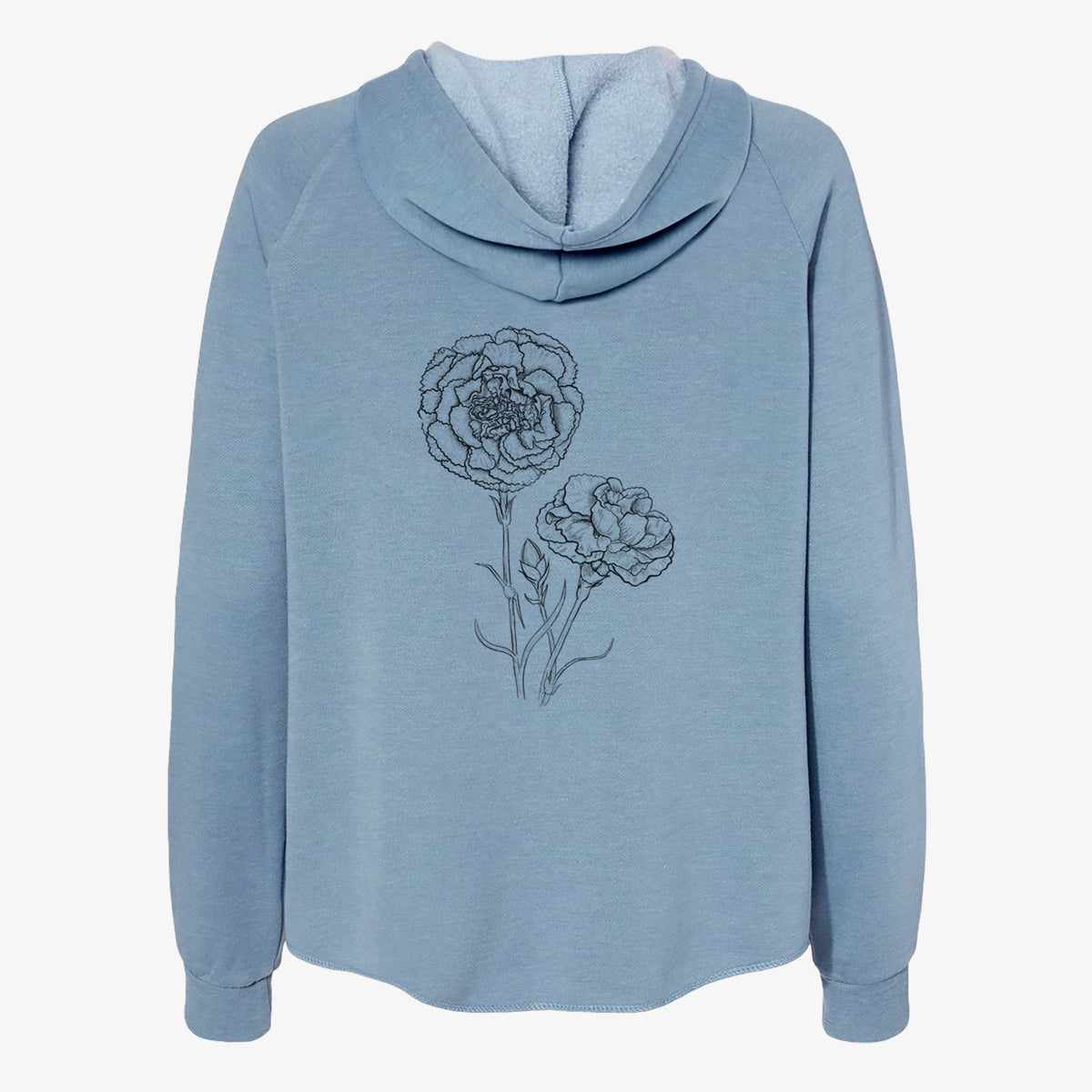 Carnations - Dianthus caryophyllus - Women's Cali Wave Zip-Up Sweatshirt