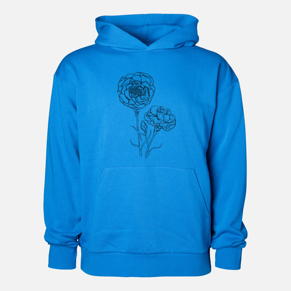 Carnations - Dianthus caryophyllus  - Statement Midweight Hoodie