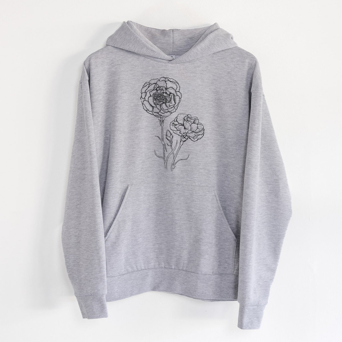 Carnations - Dianthus caryophyllus  - Statement Midweight Hoodie