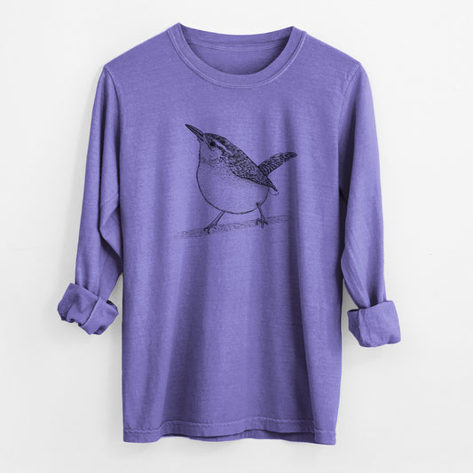 Carolina Wren - Thryothorus ludovicianus - Unisex Comfort Colors 100% Cotton Long Sleeve