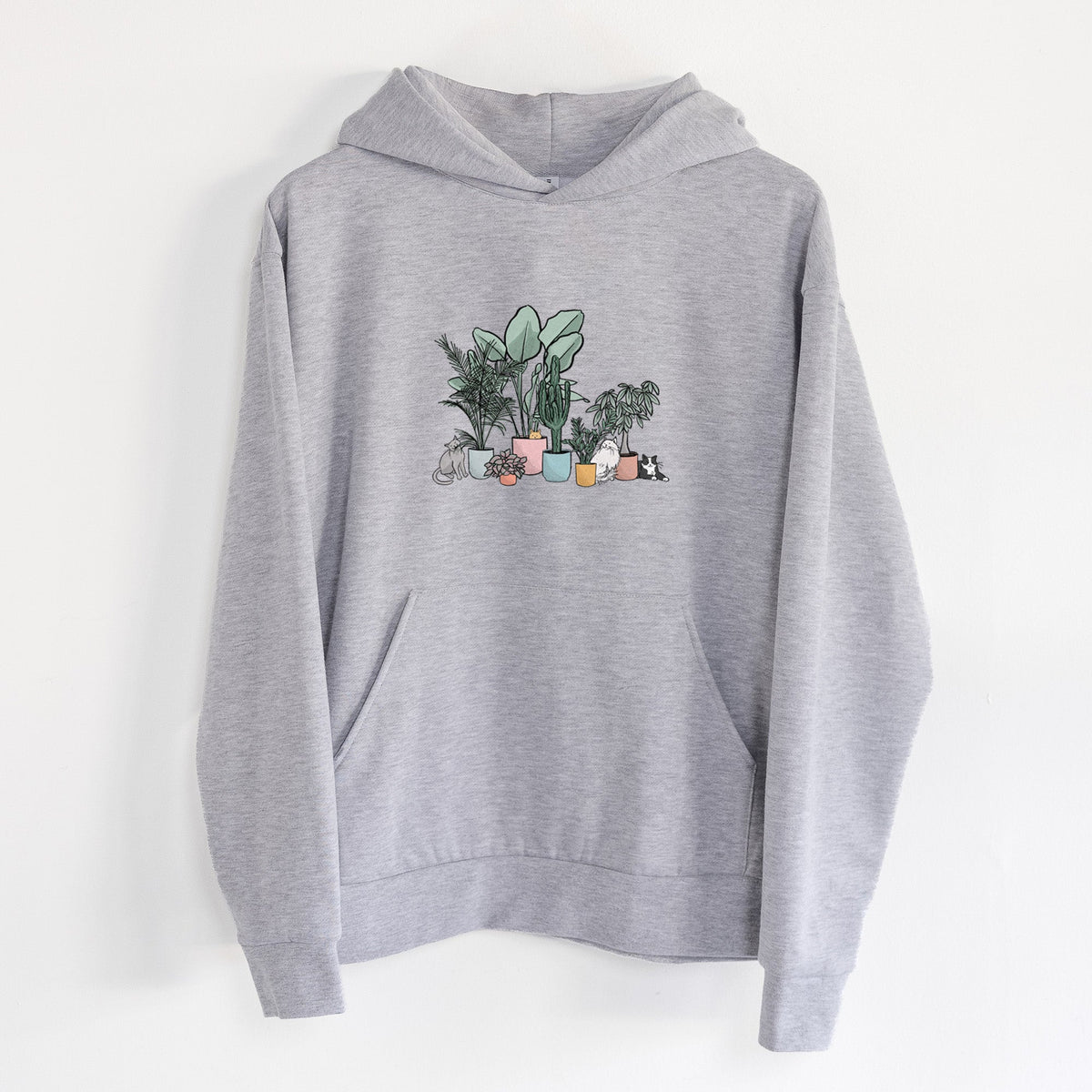 Cats and Plants  - Statement Midweight Hoodie