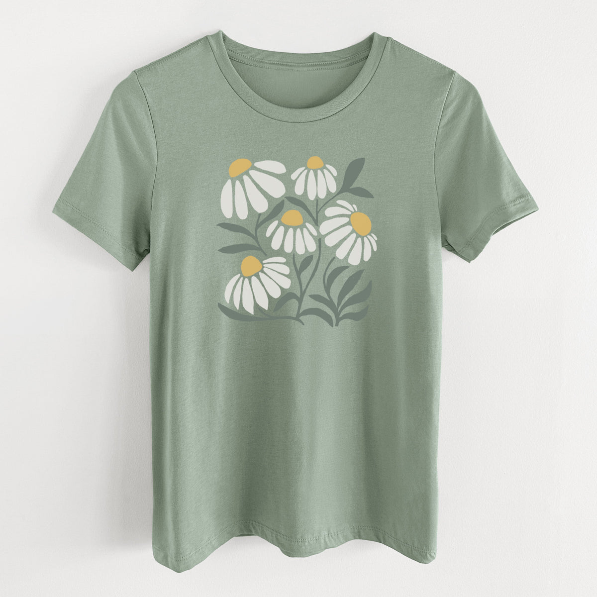 Chamomile Vibes - Women's Lightweight Relaxed Fit 100% Cotton Crewneck