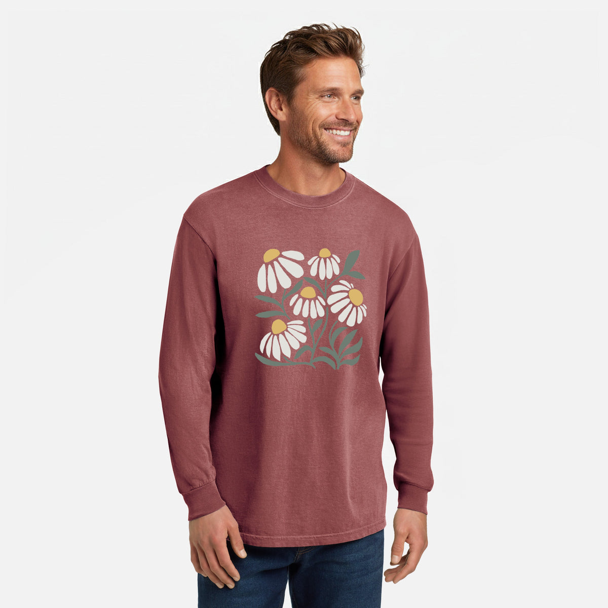 Chamomile Vibes - Unisex Comfort Colors 100% Cotton Long Sleeve