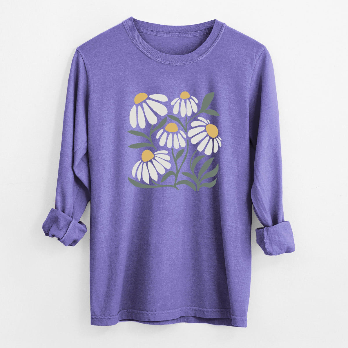 Chamomile Vibes - Unisex Comfort Colors 100% Cotton Long Sleeve