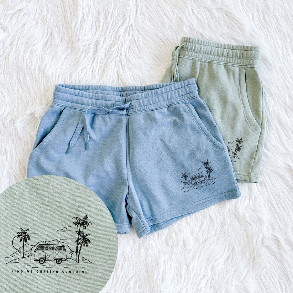 Find Me Chasing Sunshine - Women's Cali Wave Shorts