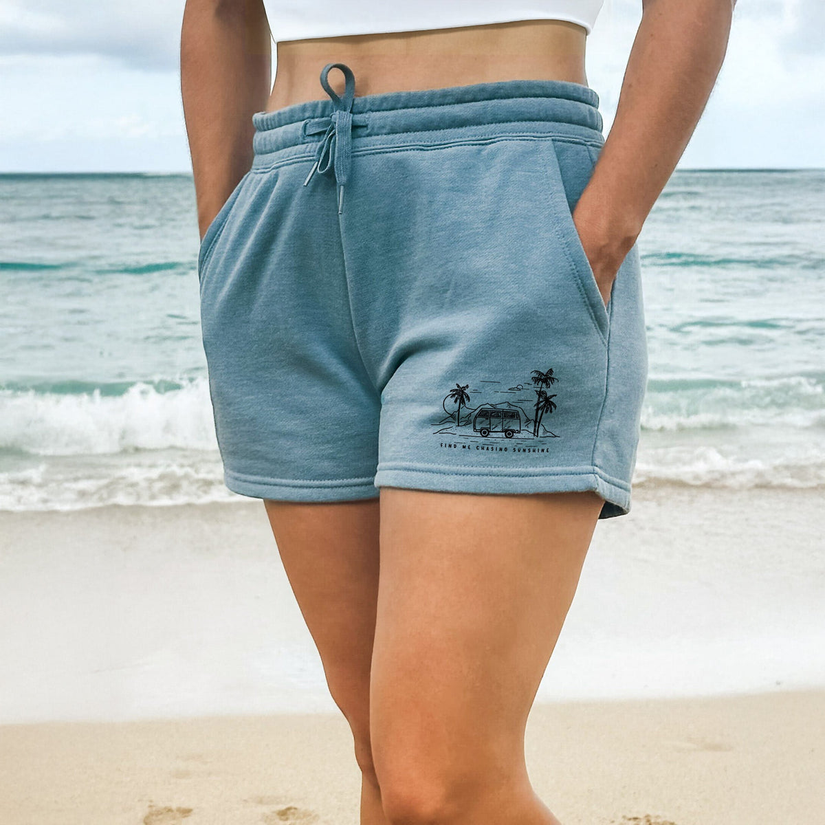 Find Me Chasing Sunshine - Women's Cali Wave Shorts