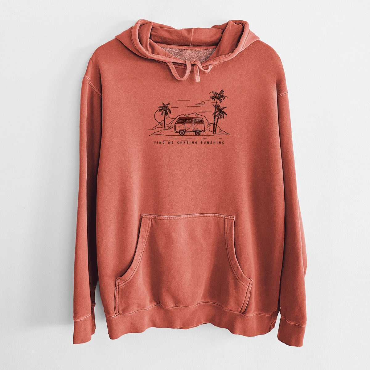 Find Me Chasing Sunshine - Unisex Pigment Dyed Hoodie
