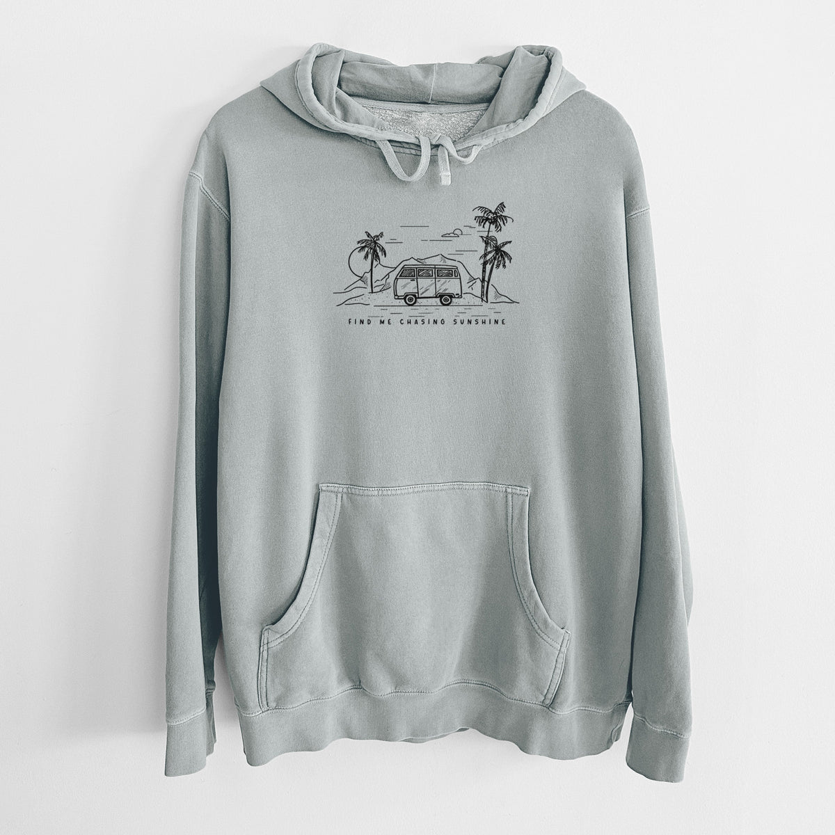 Find Me Chasing Sunshine - Unisex Pigment Dyed Hoodie