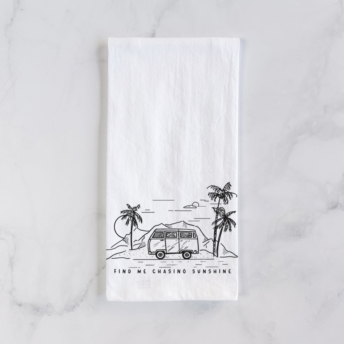 Find Me Chasing Sunshine Tea Towel