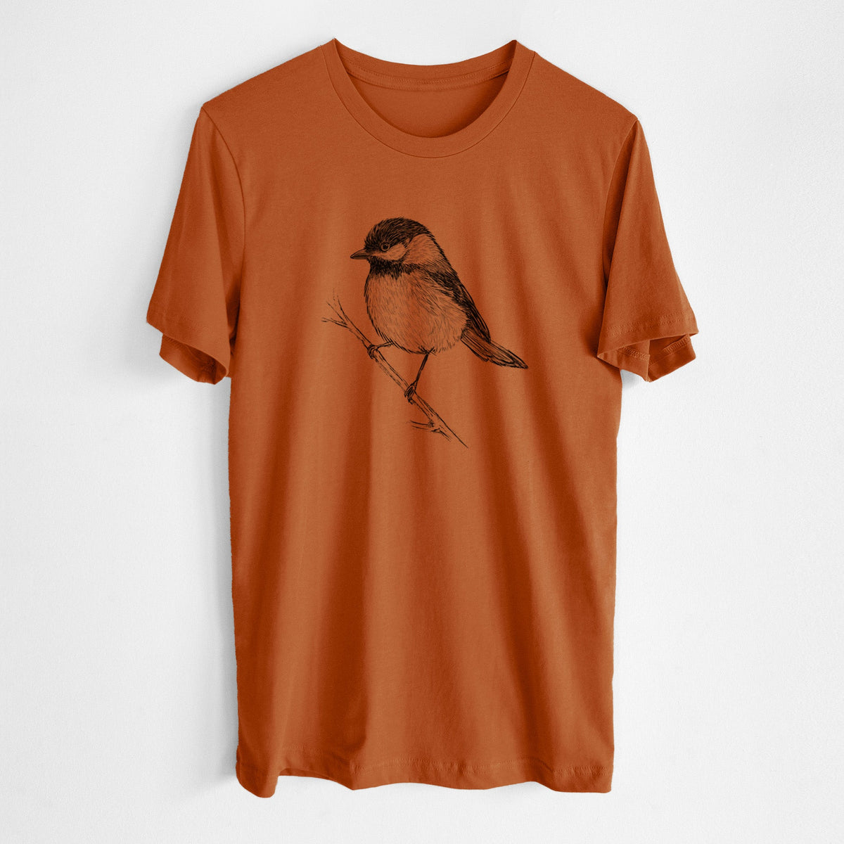 Black-capped Chickadee - Poecile atricapillus - Lightweight 100% Cotton Unisex Crewneck