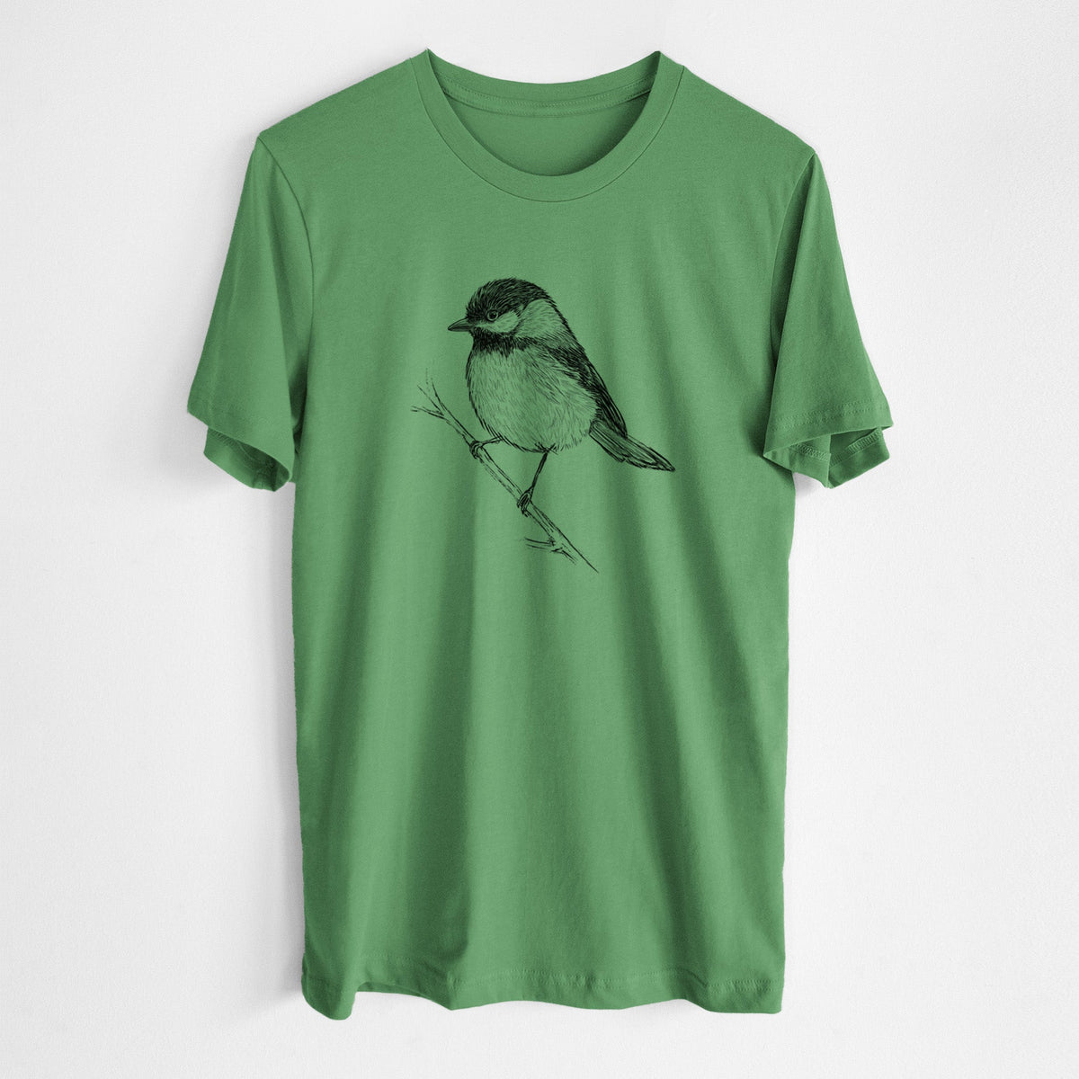 Black-capped Chickadee - Poecile atricapillus - Lightweight 100% Cotton Unisex Crewneck