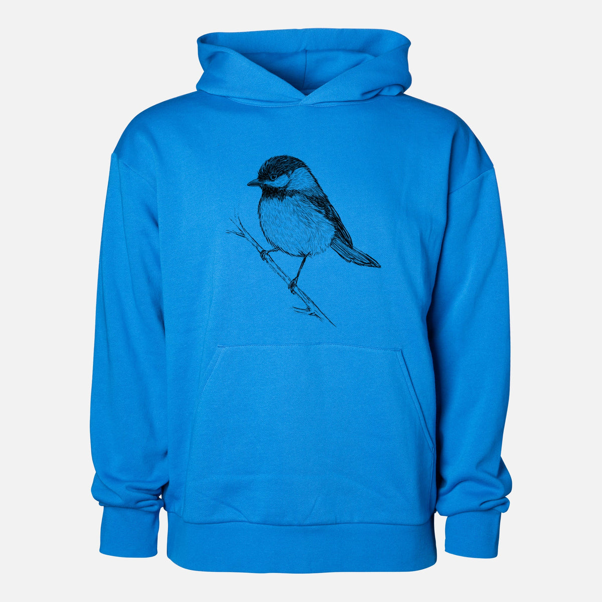 Black-capped Chickadee - Poecile atricapillus  - Statement Midweight Hoodie