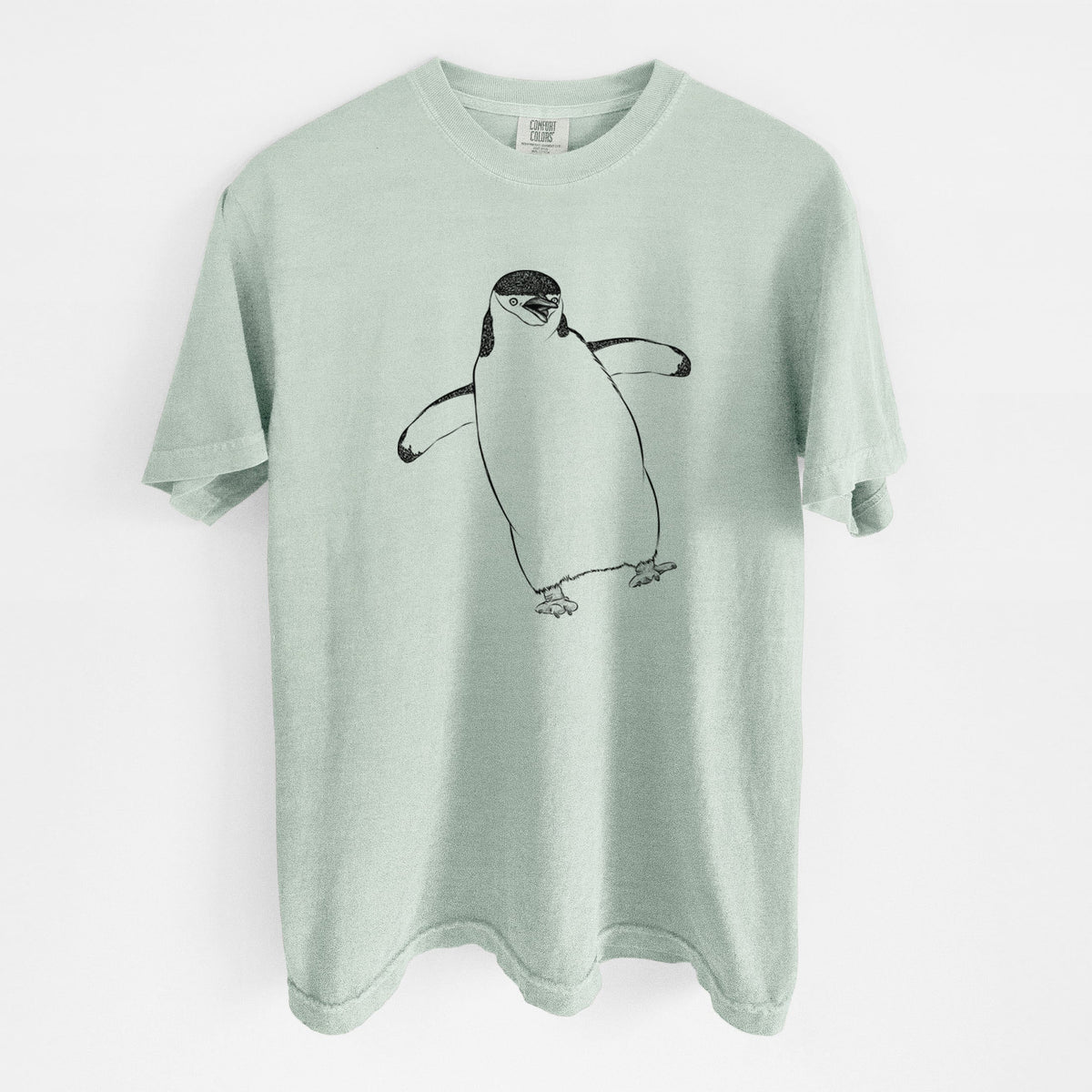 Chinstrap Penguin - Pygoscelis antarcticus - Unisex Comfort Colors Garment-Dyed Heavyweight T-shirt