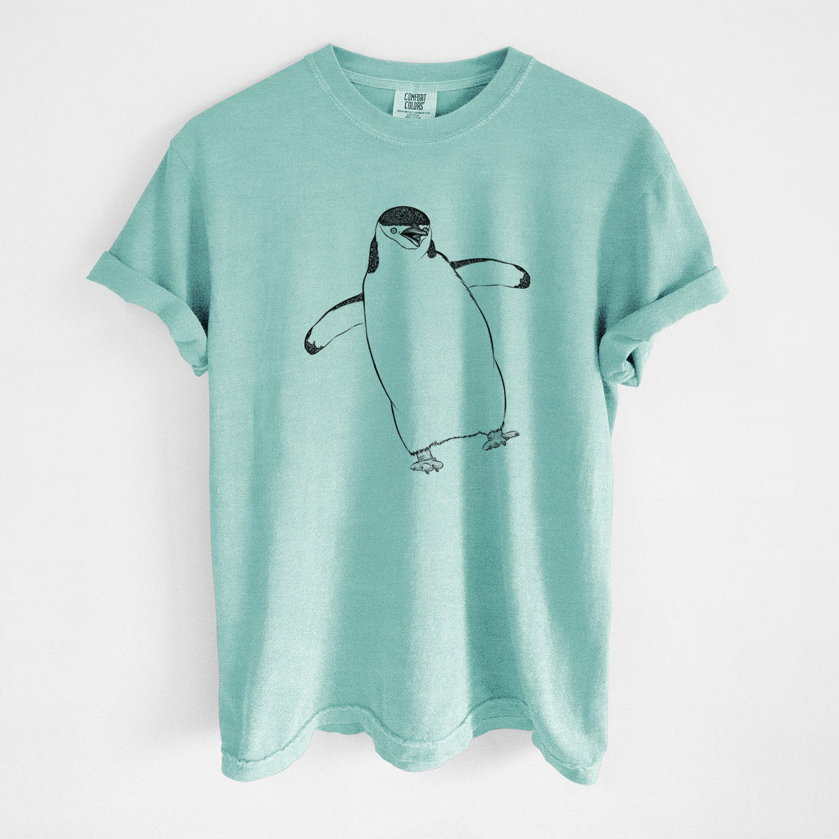 Chinstrap Penguin - Pygoscelis antarcticus - Unisex Comfort Colors Garment-Dyed Heavyweight T-shirt