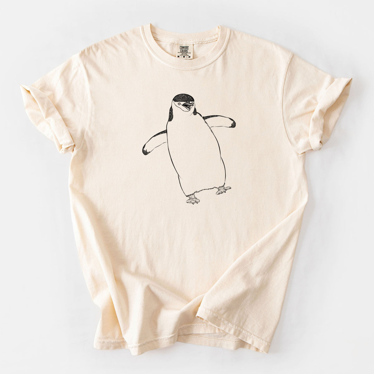 Chinstrap Penguin - Pygoscelis antarcticus - Unisex Comfort Colors Garment-Dyed Heavyweight T-shirt