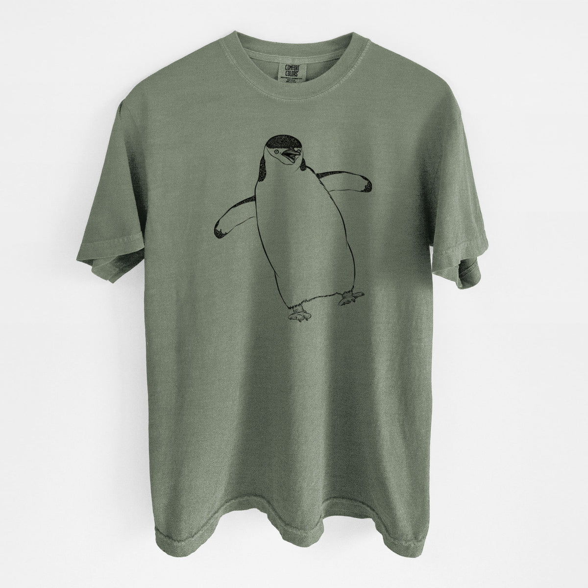 Chinstrap Penguin - Pygoscelis antarcticus - Unisex Comfort Colors Garment-Dyed Heavyweight T-shirt