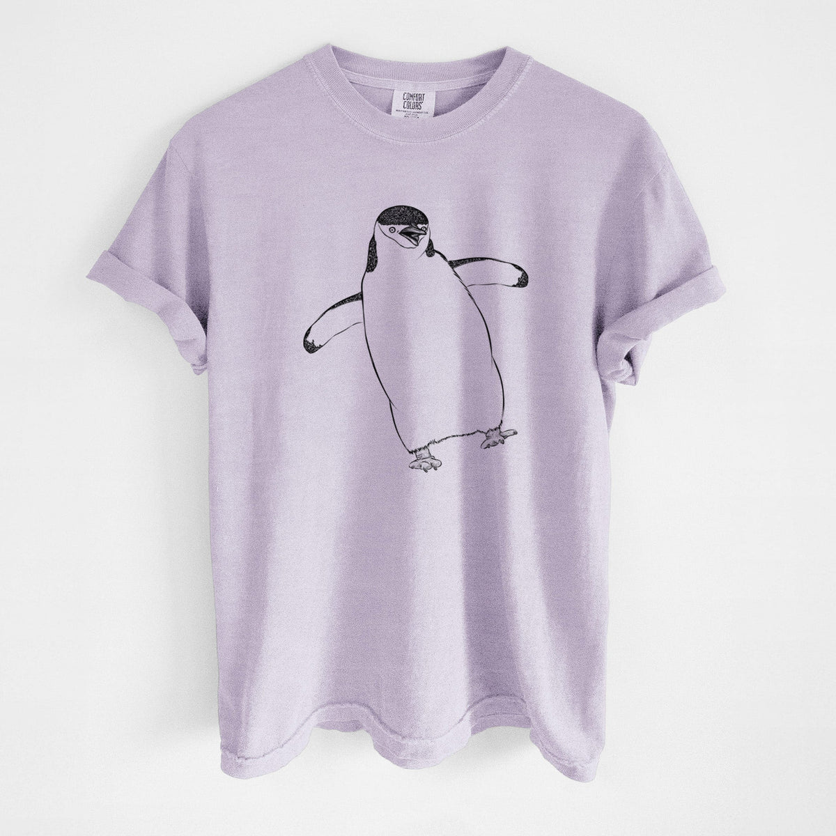 Chinstrap Penguin - Pygoscelis antarcticus - Unisex Comfort Colors Garment-Dyed Heavyweight T-shirt
