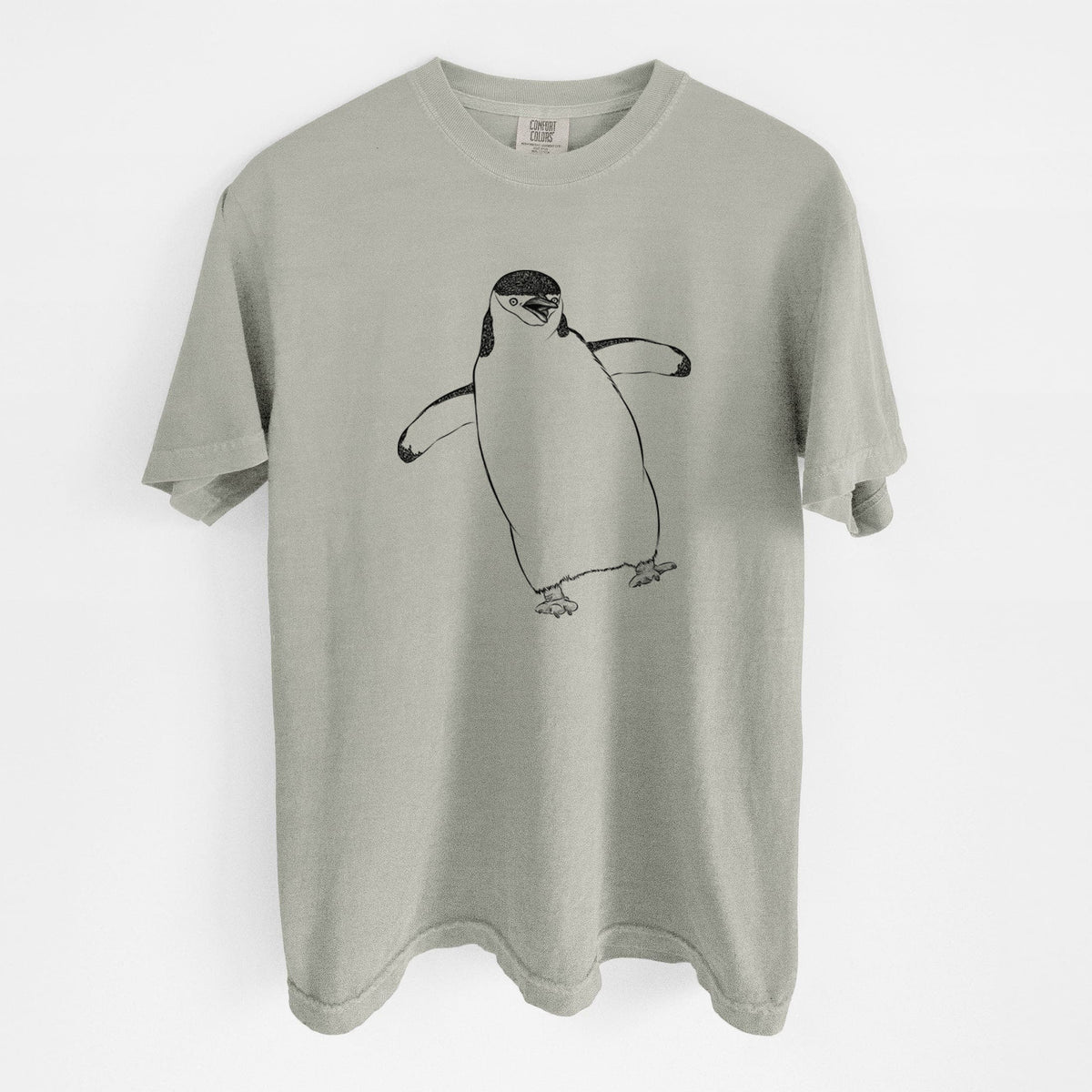 Chinstrap Penguin - Pygoscelis antarcticus - Unisex Comfort Colors Garment-Dyed Heavyweight T-shirt