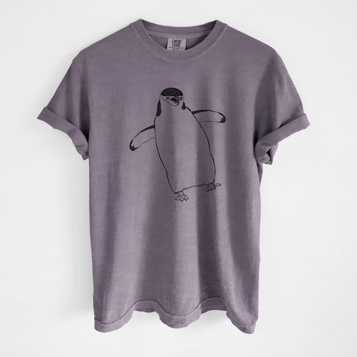 Chinstrap Penguin - Pygoscelis antarcticus - Unisex Comfort Colors Garment-Dyed Heavyweight T-shirt