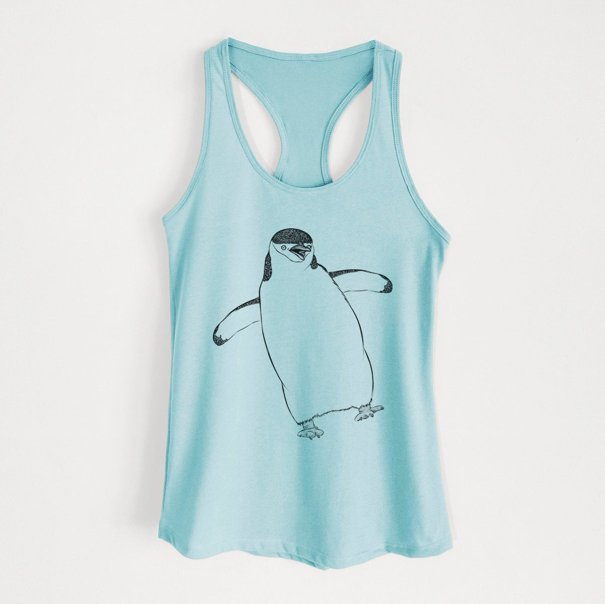 Chinstrap Penguin - Pygoscelis antarcticus - Women's Racerback Tanktop