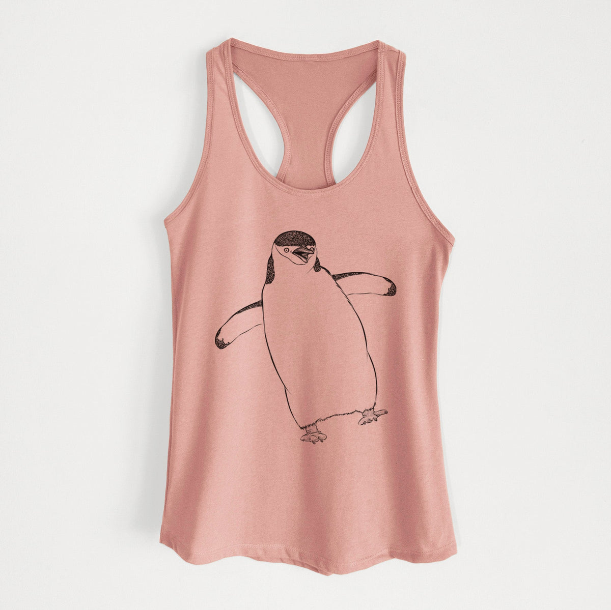Chinstrap Penguin - Pygoscelis antarcticus - Women's Racerback Tanktop