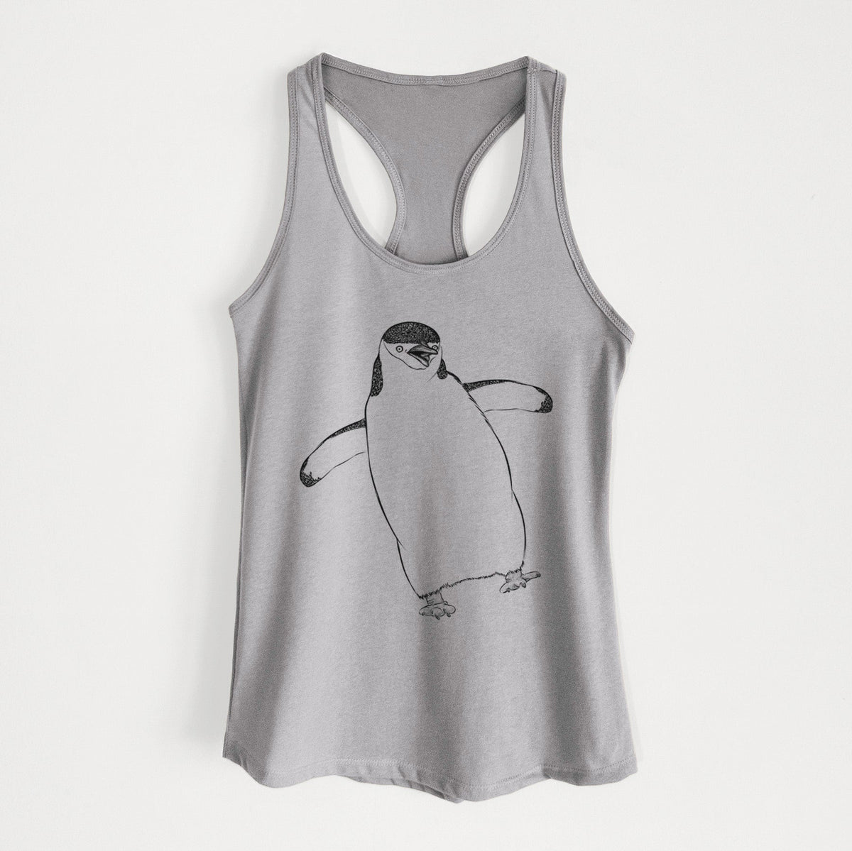 Chinstrap Penguin - Pygoscelis antarcticus - Women's Racerback Tanktop