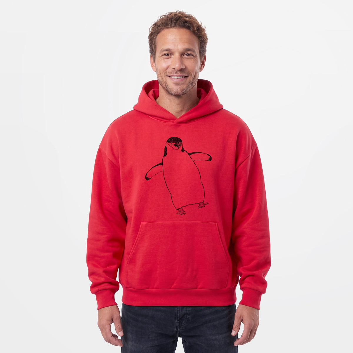 Chinstrap Penguin - Pygoscelis antarcticus  - Statement Midweight Hoodie