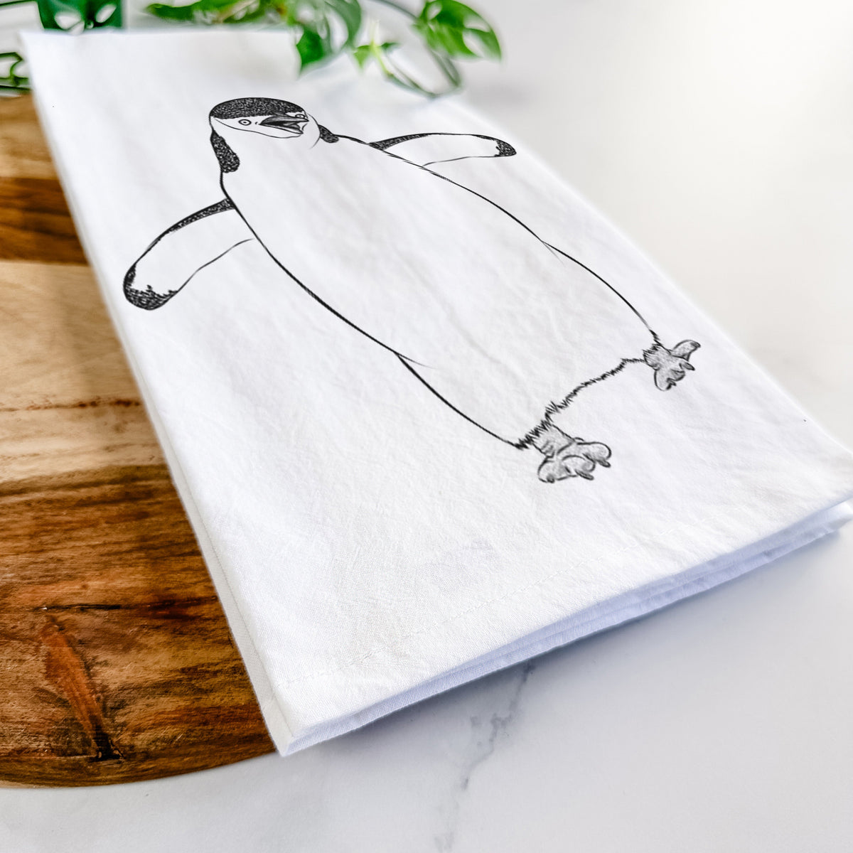 Chinstrap Penguin - Pygoscelis antarcticus Tea Towel