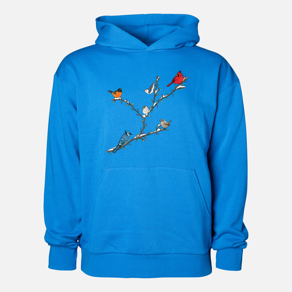 Christmas Backyard Birds  - Statement Midweight Hoodie