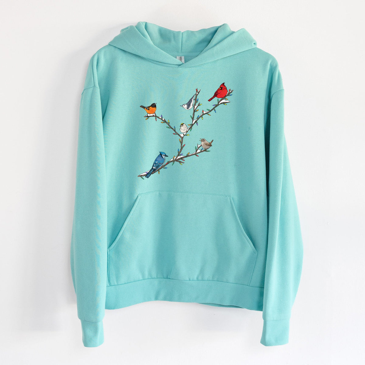 Christmas Backyard Birds  - Statement Midweight Hoodie