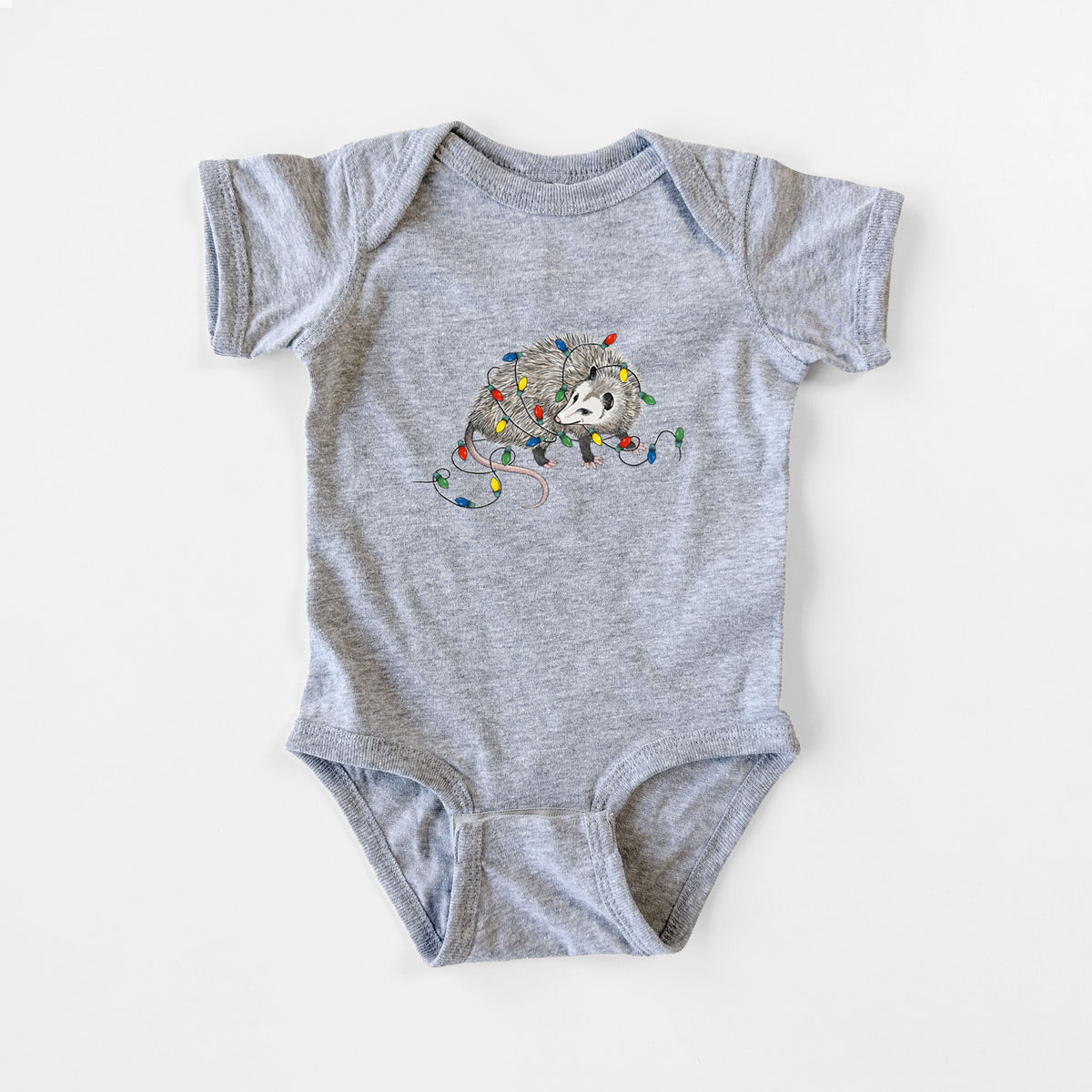 Christmas Opossum - Baby Fine Jersey Bodysuit