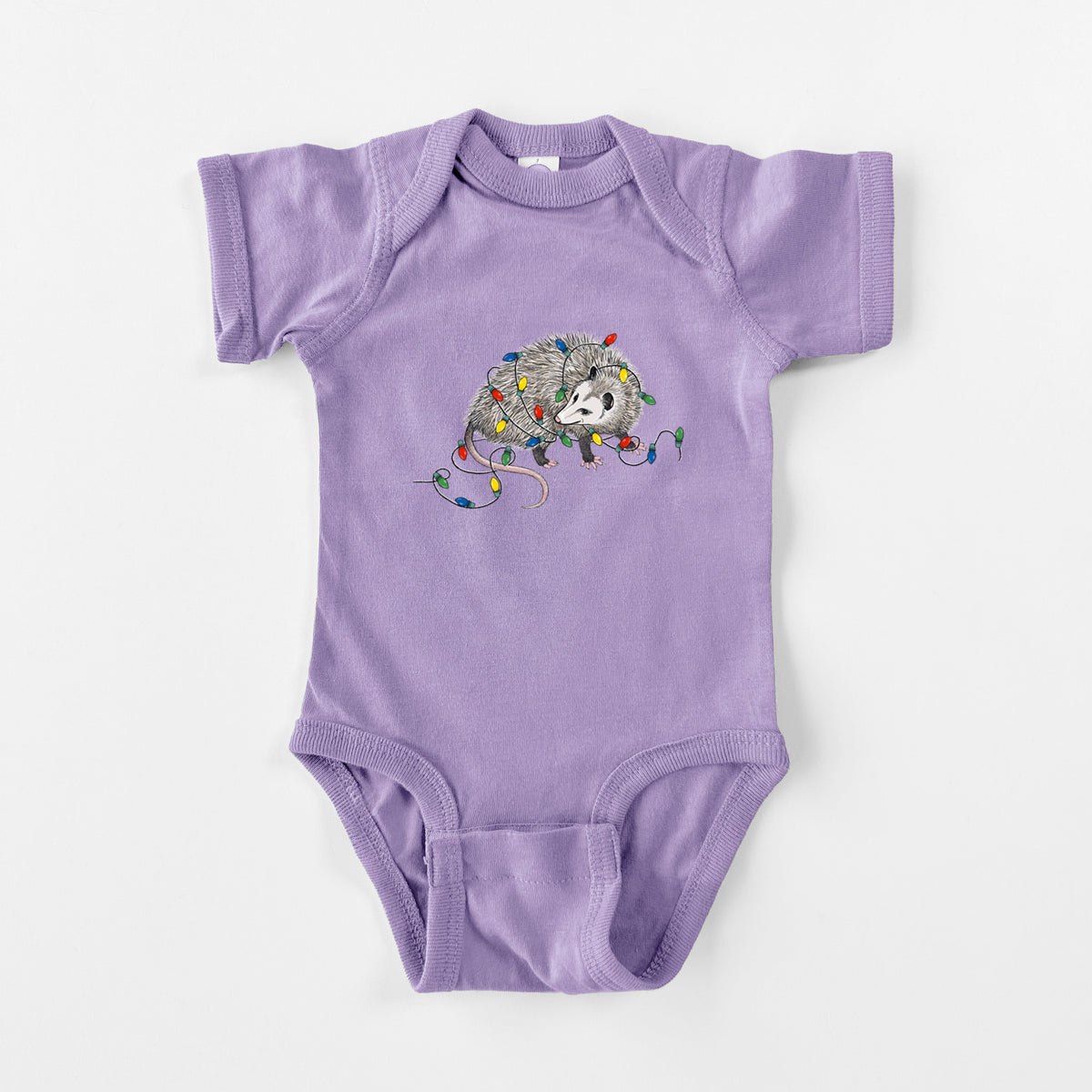 Christmas Opossum - Baby Fine Jersey Bodysuit