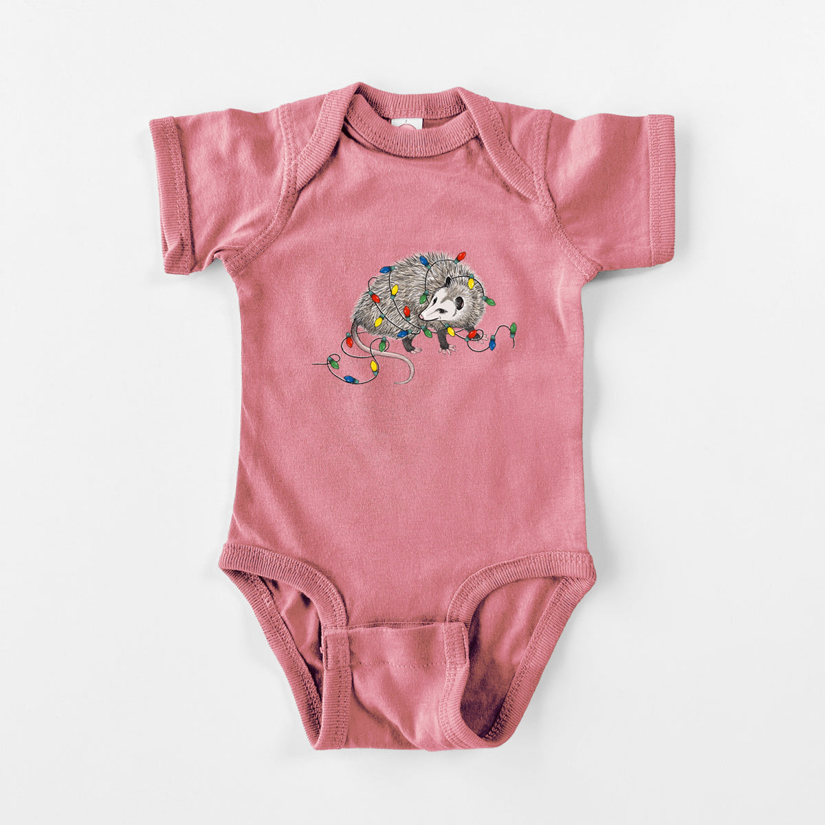 Christmas Opossum - Baby Fine Jersey Bodysuit