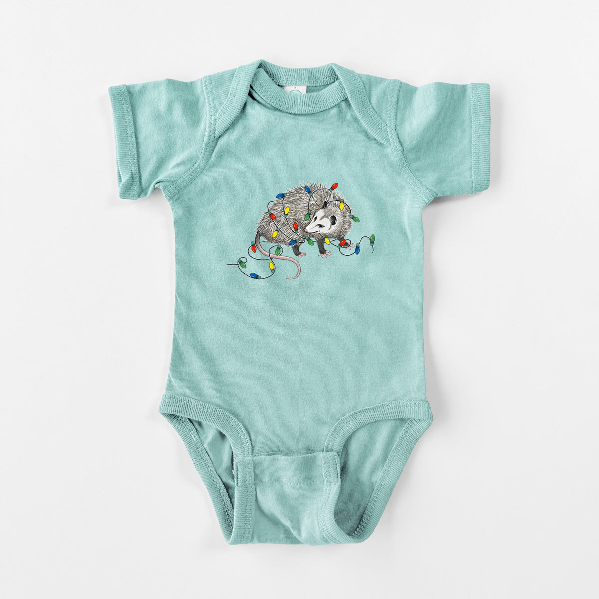 Christmas Opossum - Baby Fine Jersey Bodysuit