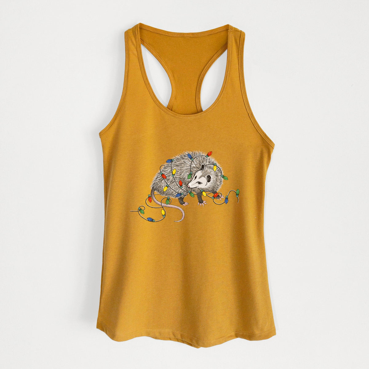 Christmas Opossum - Women's Racerback Tanktop