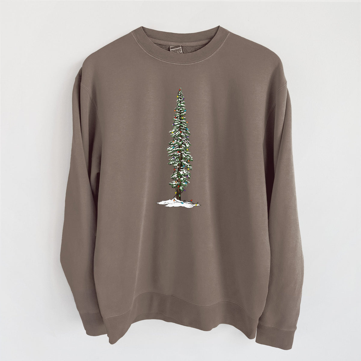 Christmas Redwood Tree - Unisex Pigment Dyed Crew Sweatshirt