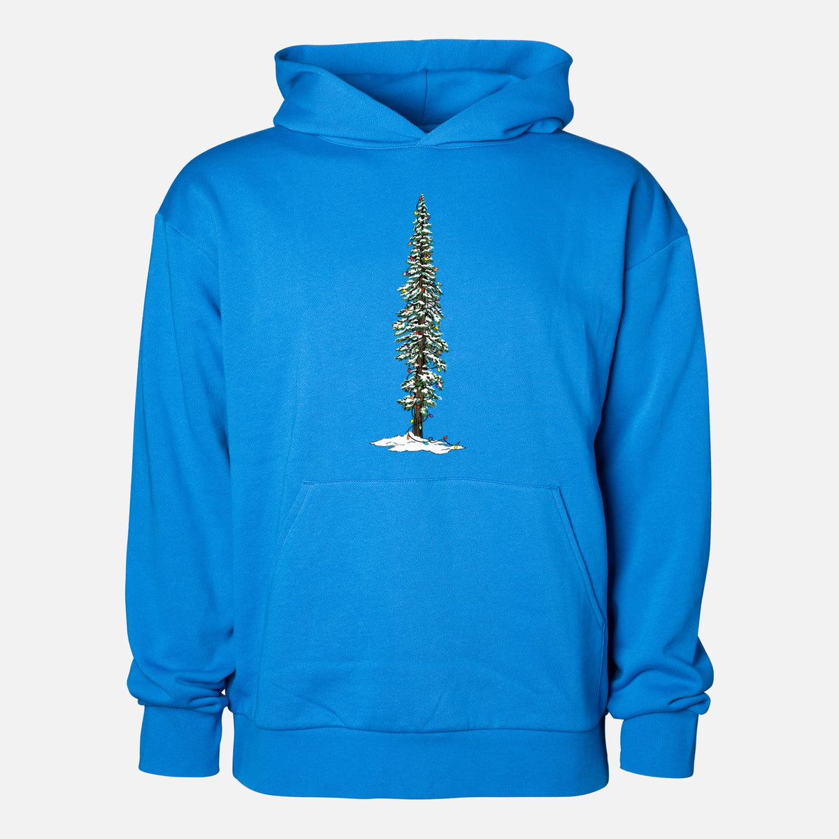 Christmas Redwood Tree  - Statement Midweight Hoodie