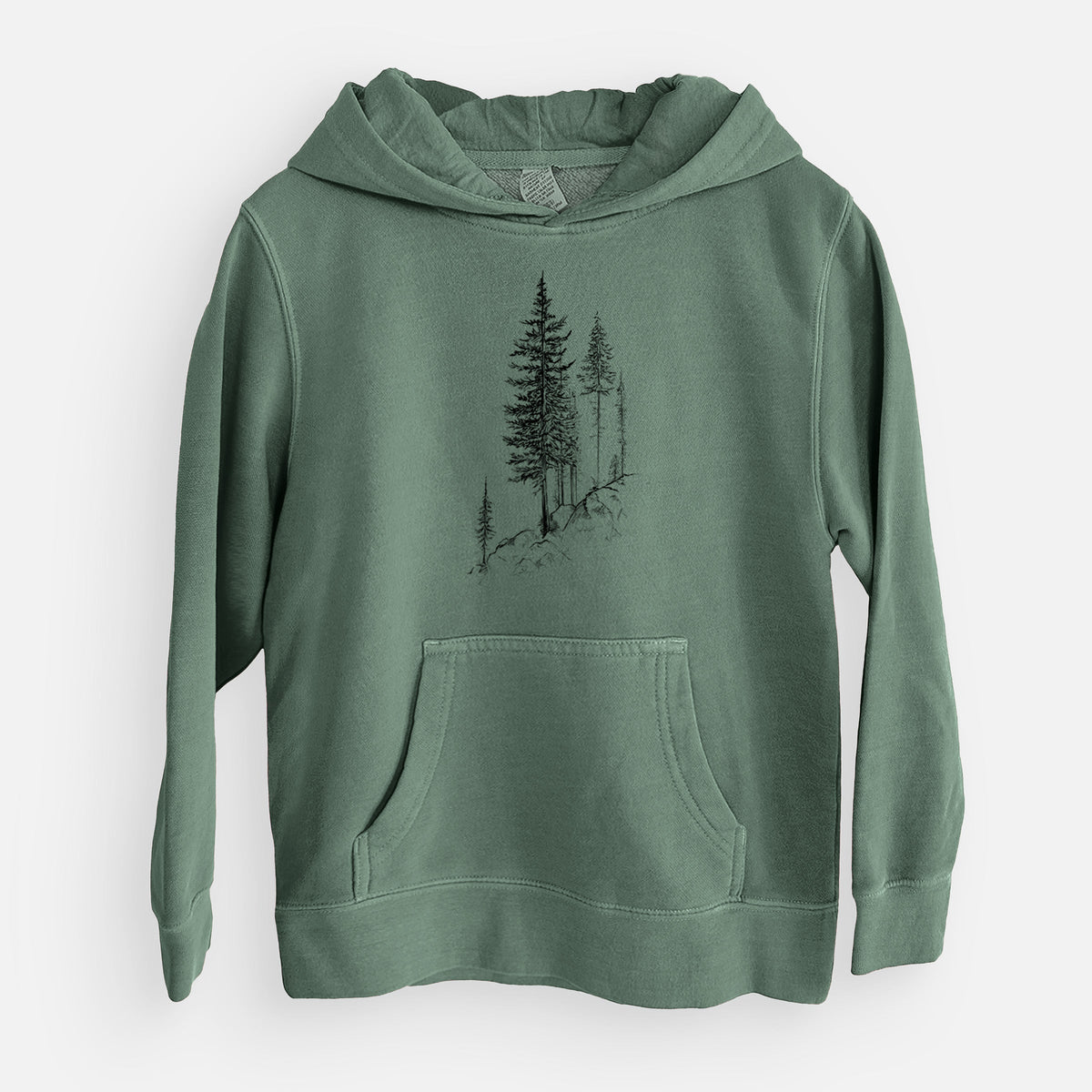 Cliffside Pines - Youth Pigment Dyed Hoodie