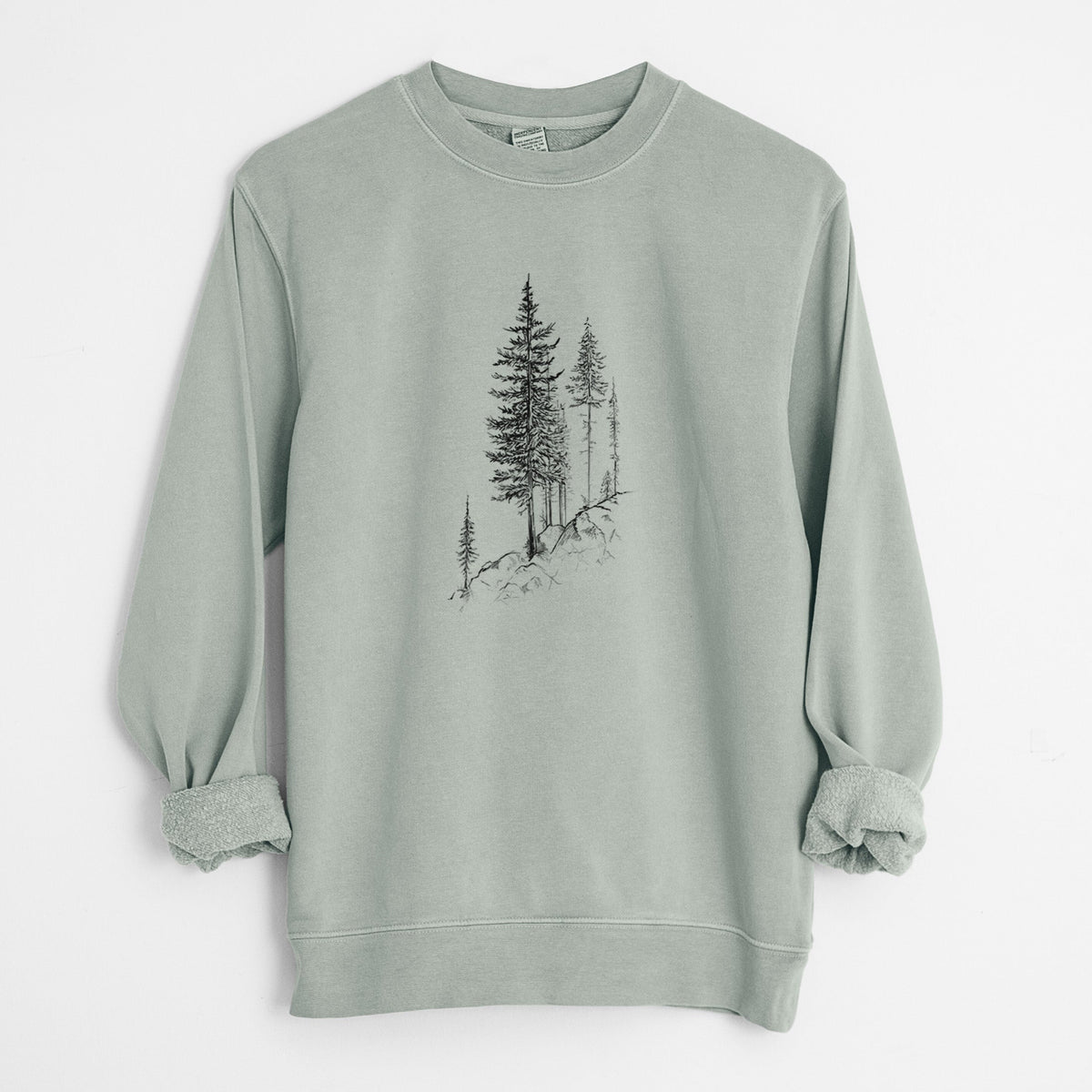 Cliffside Pines - Unisex Pigment Dyed Crew Sweatshirt