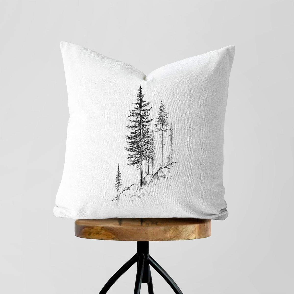Cliffside Pines - Throw Pillow Cover