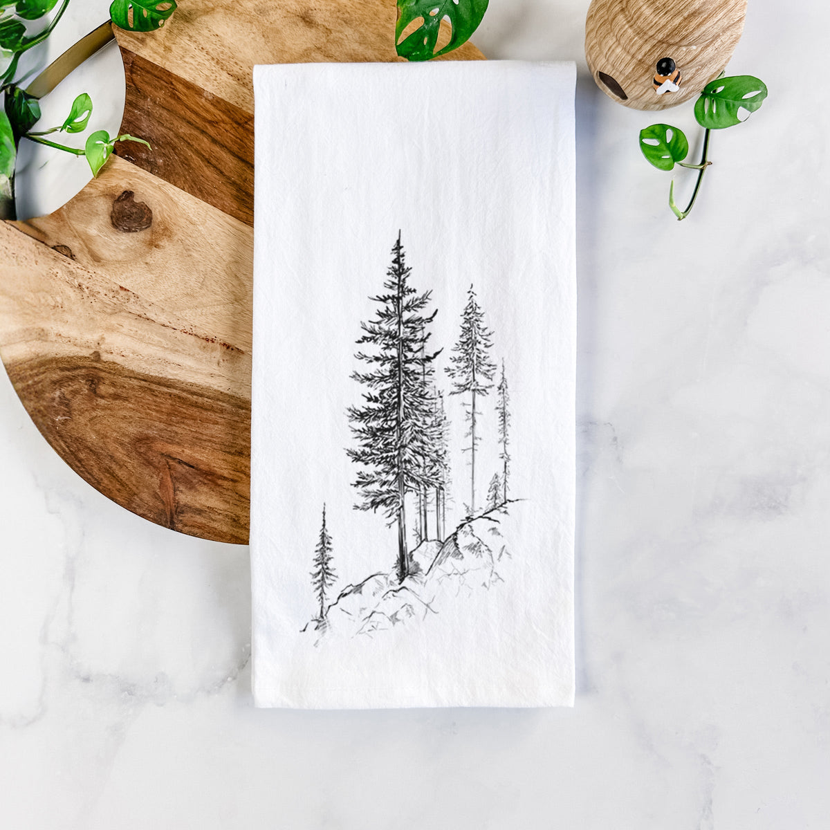 Cliffside Pines Tea Towel